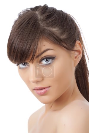 Beauté gros plan portrait 