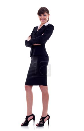femme d'affaires heureuse