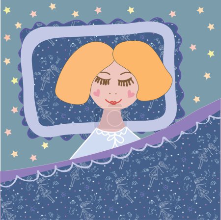 Carte enfant endormie 