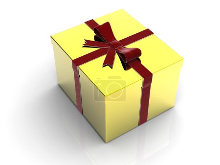 boîte cadeau doré 