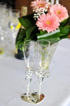 Champagne et gerbera 