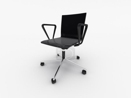 Chaise design d'intérieur isolée sur blanc 