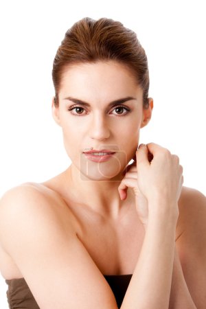 Belle visage féminin