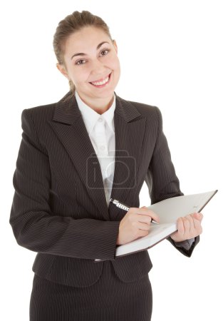 femme d'affaires avec des papiers
