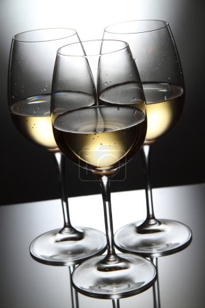 verres de vin blanc
