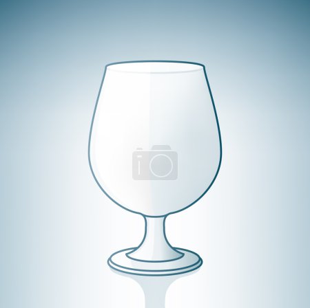 Verre à bière vide 