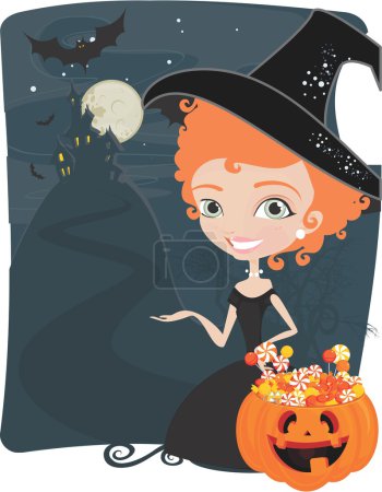 Illustration de bonbons Halloween 