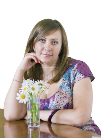 Fille à la table 