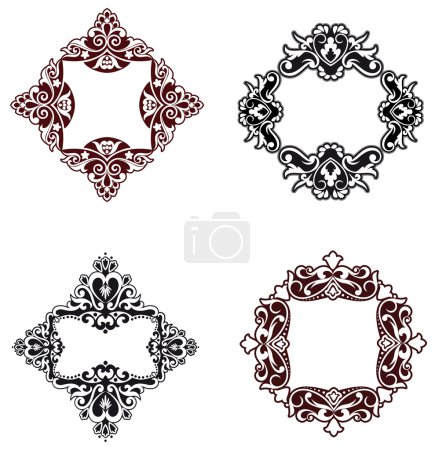 bordures et motifs fleurs