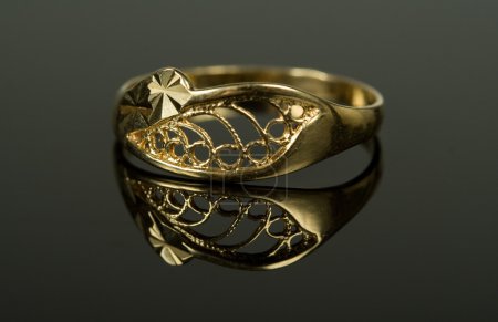Bague dorée 