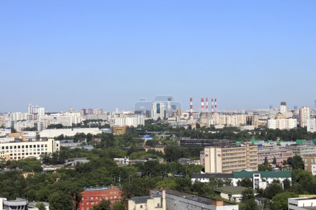 Vue sur les bâtiments de Moscou 