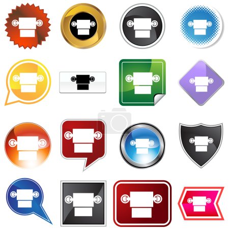Boutons multiples - Rouleau de papier toilette 